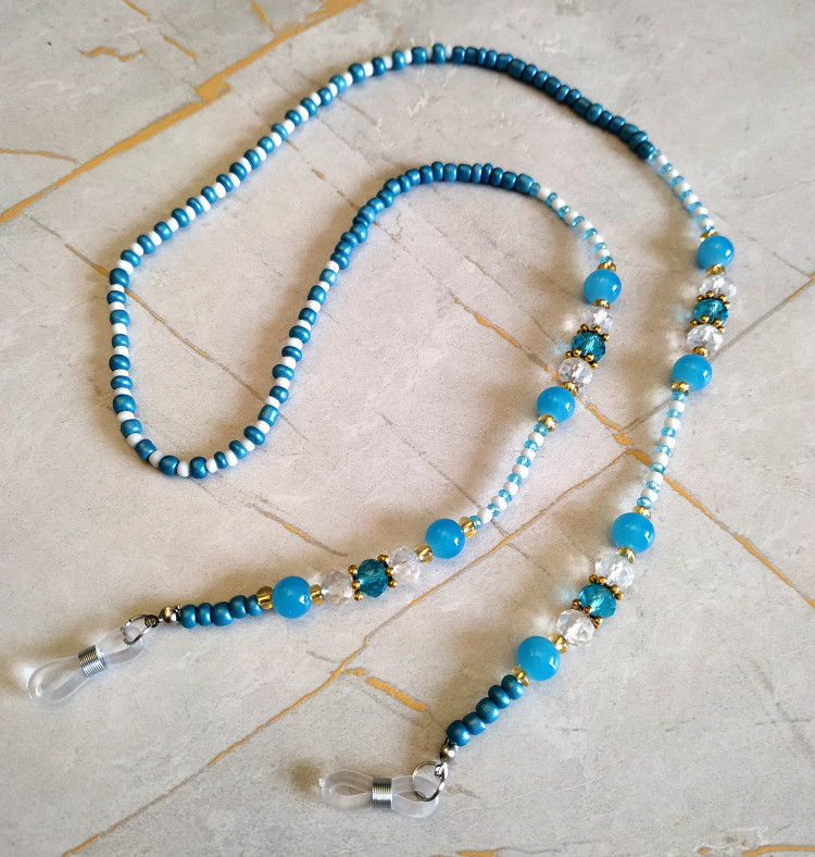 بند عینک کریستالی با مونجوق مناسب هدیه